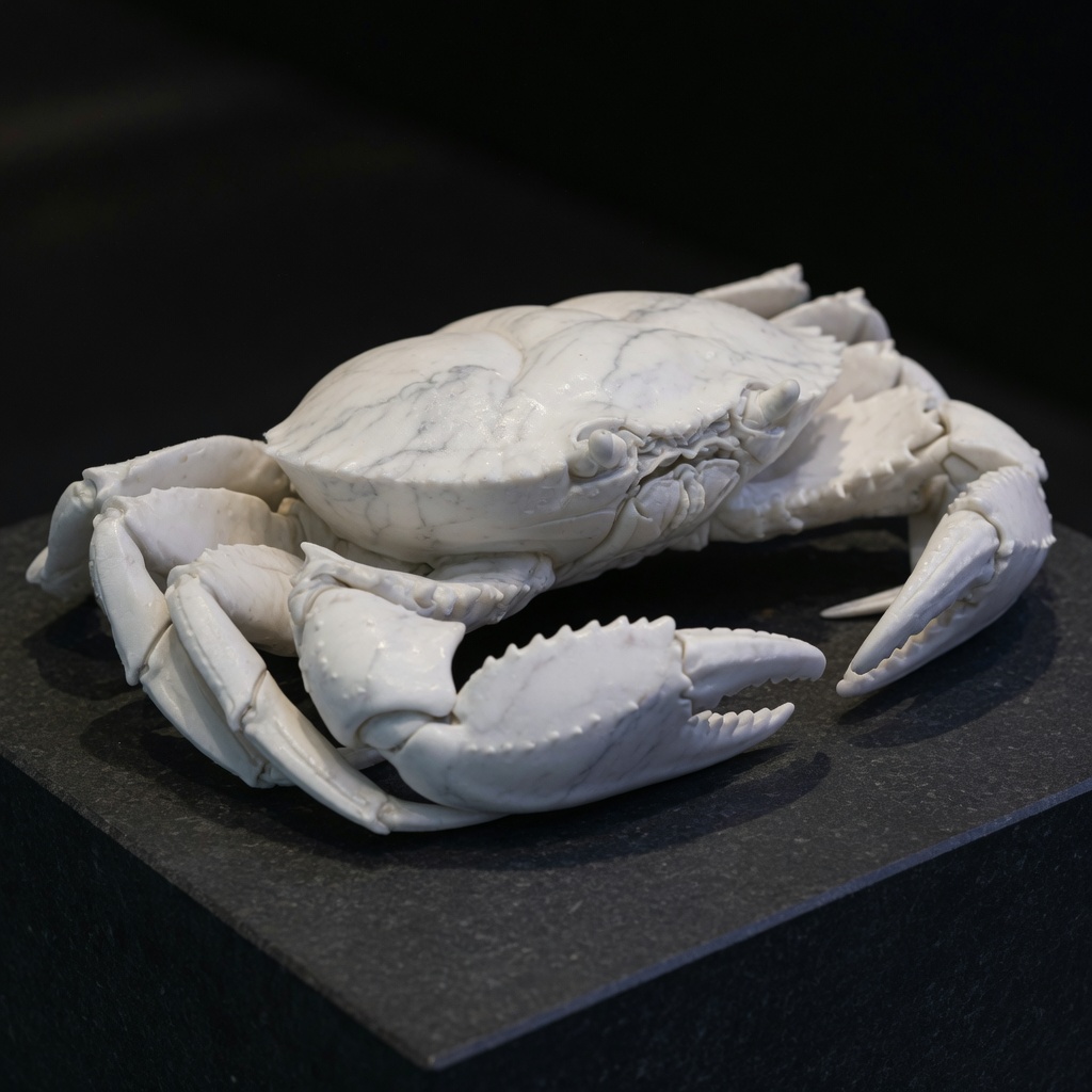 Carrara marble crab, Room Vetus
